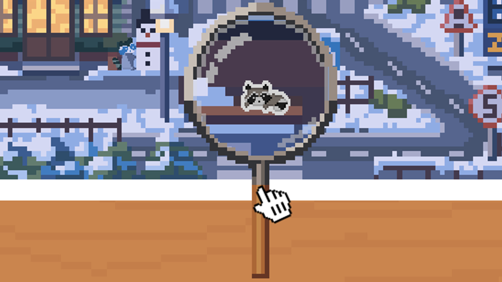 Hidden Raccoons in Winter