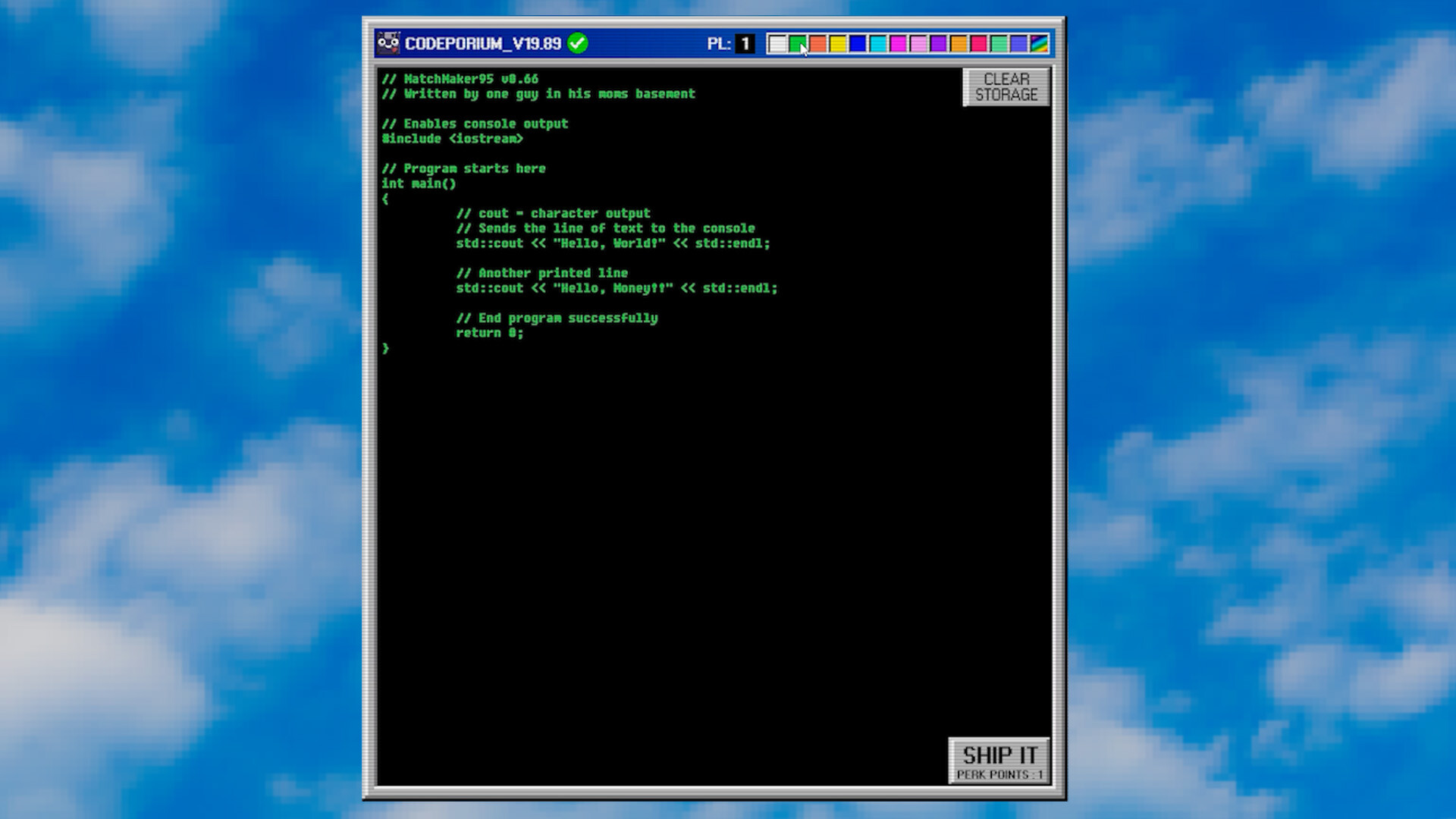 Matchmaker95: A Programming Simulator