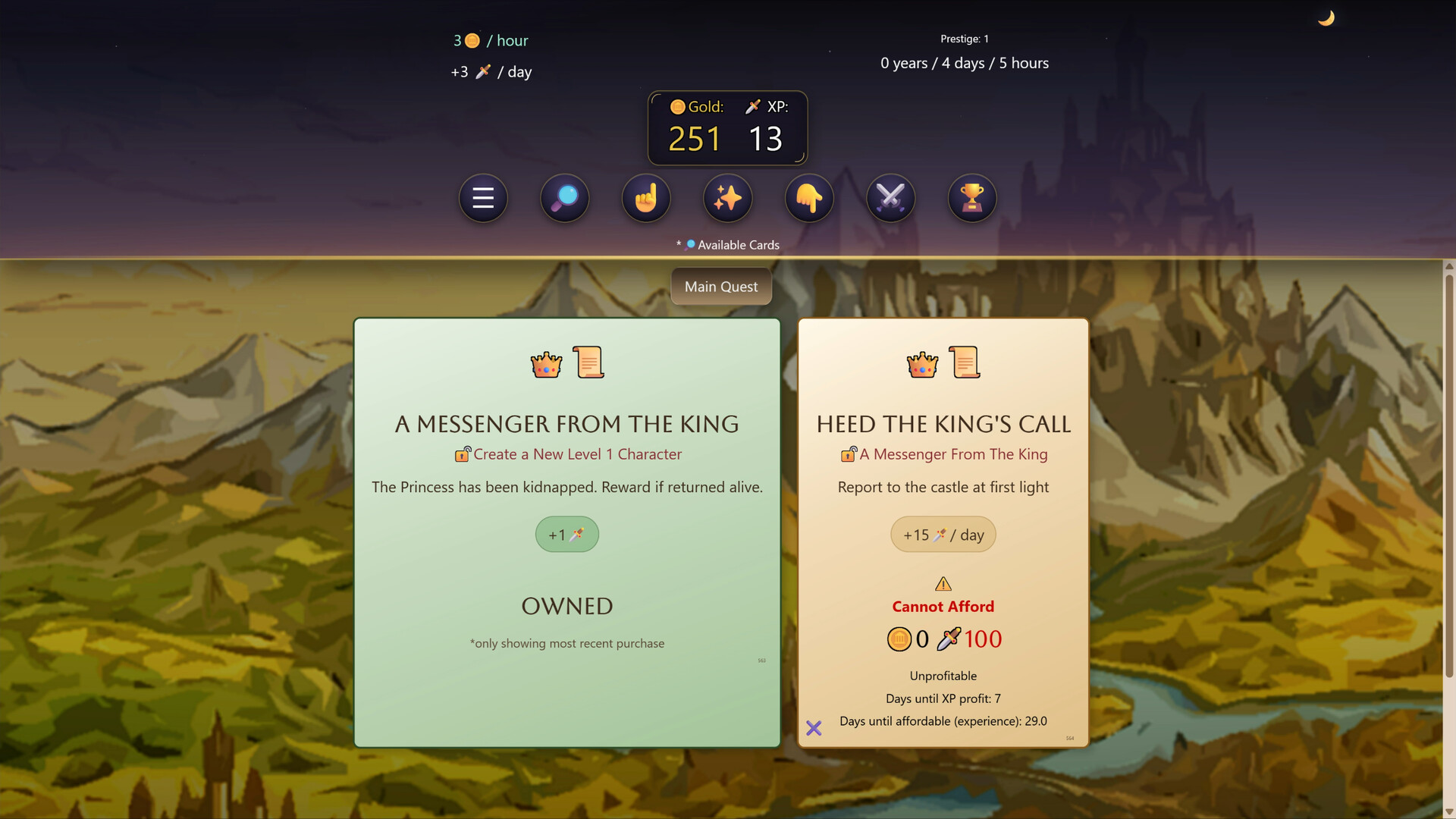 Fantasy Idle RPG