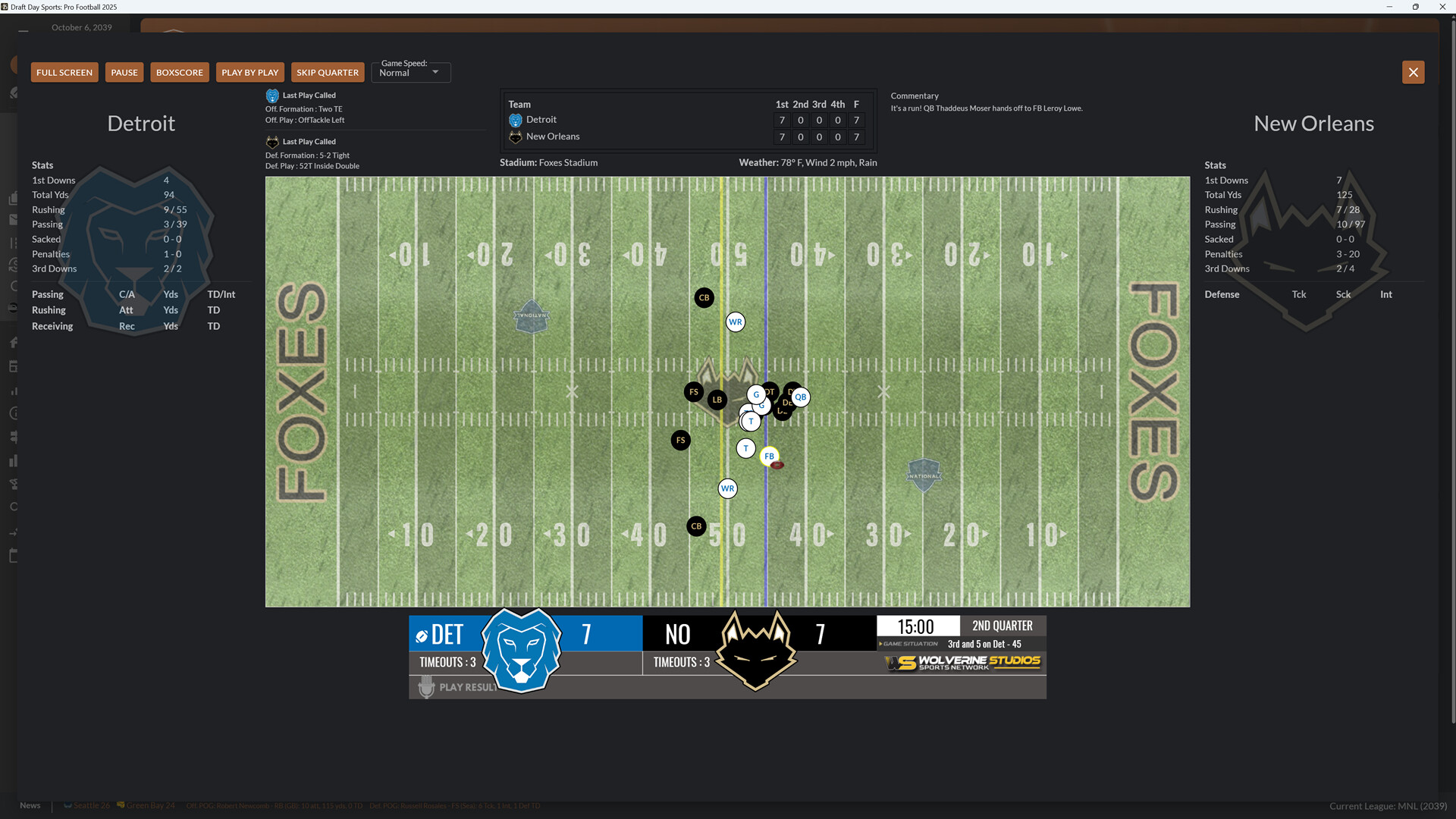 Draft Day Sports: Pro Football 2025