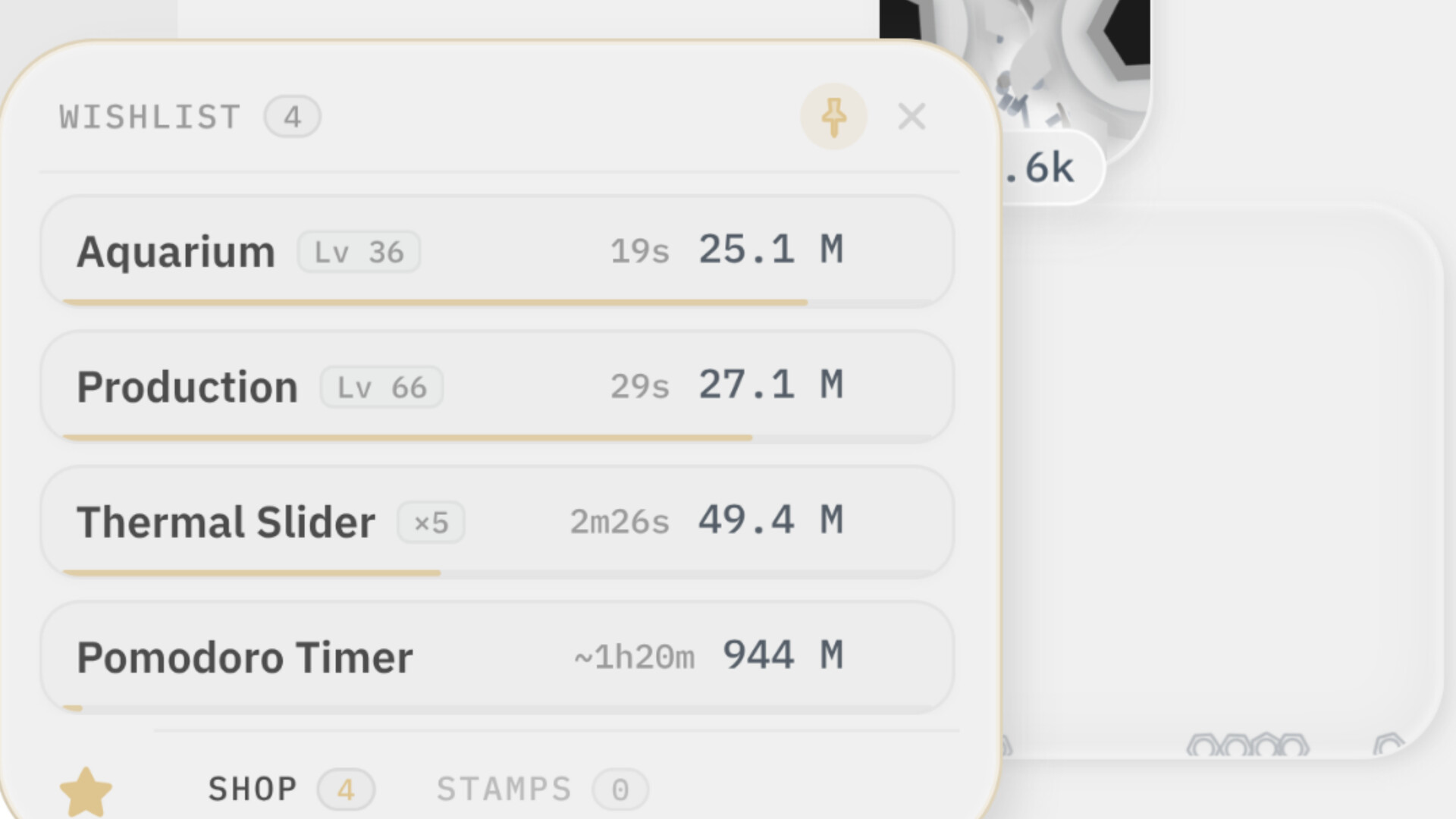 Widget Idle