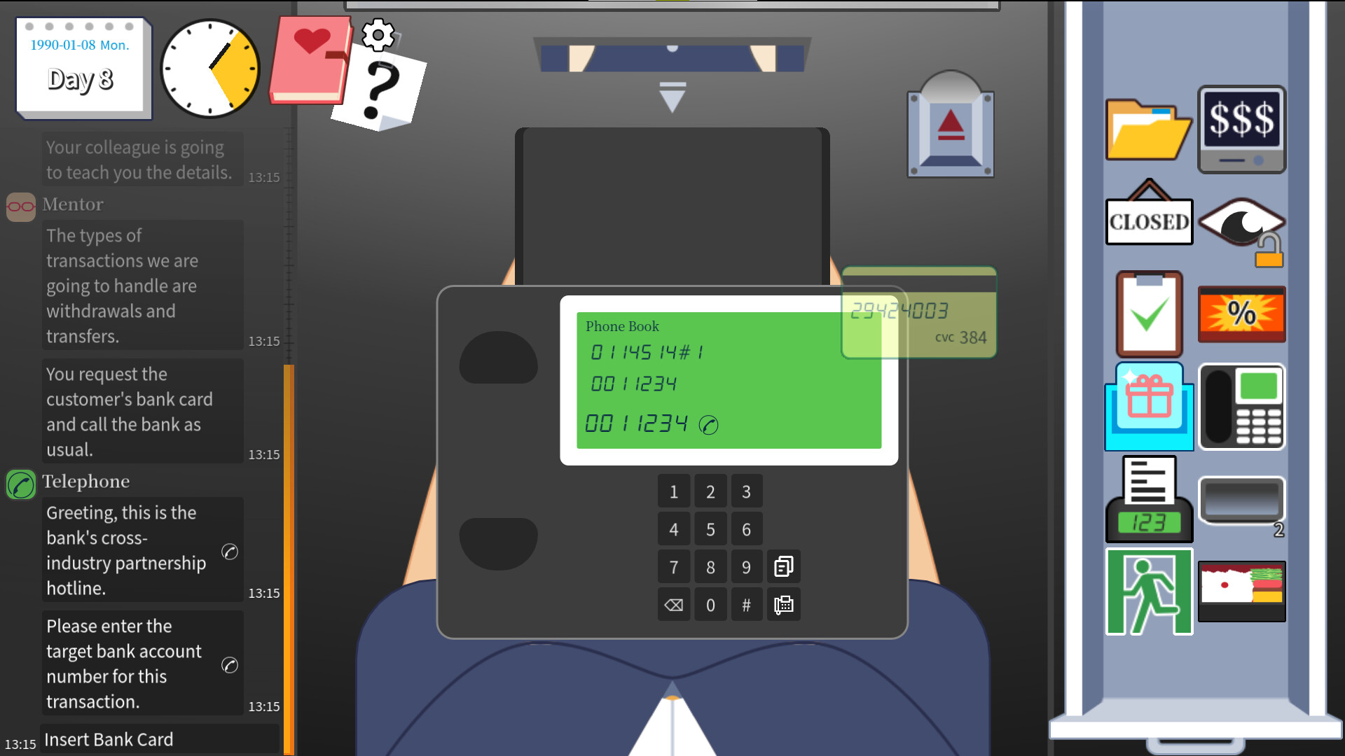 Manual Teller Machine