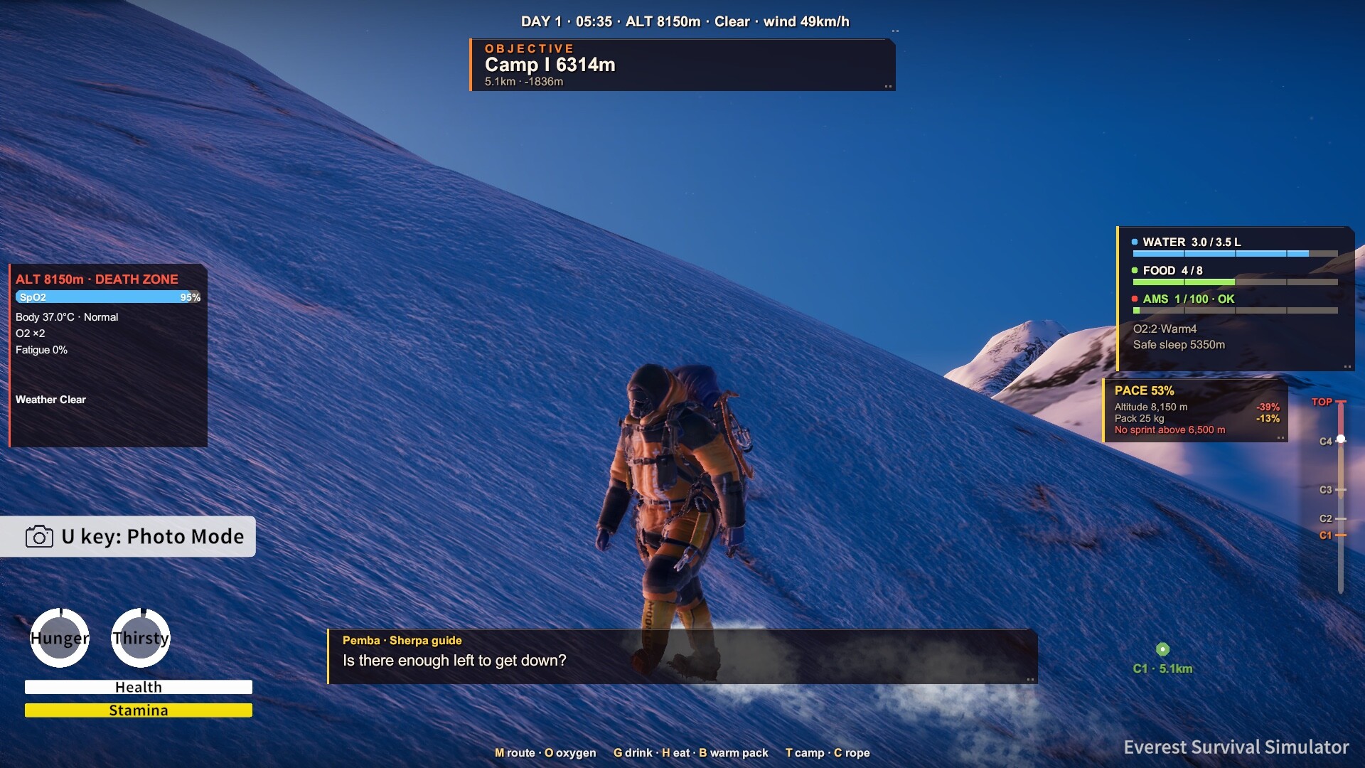 Everest: Survival Simulator
