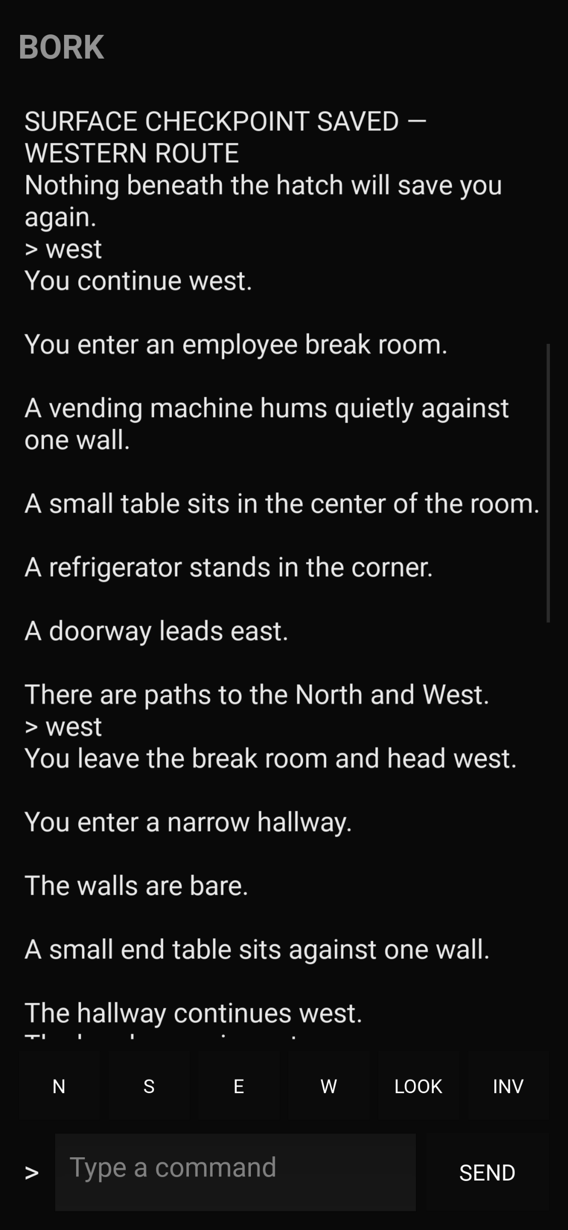 Bork: A Text Adventure