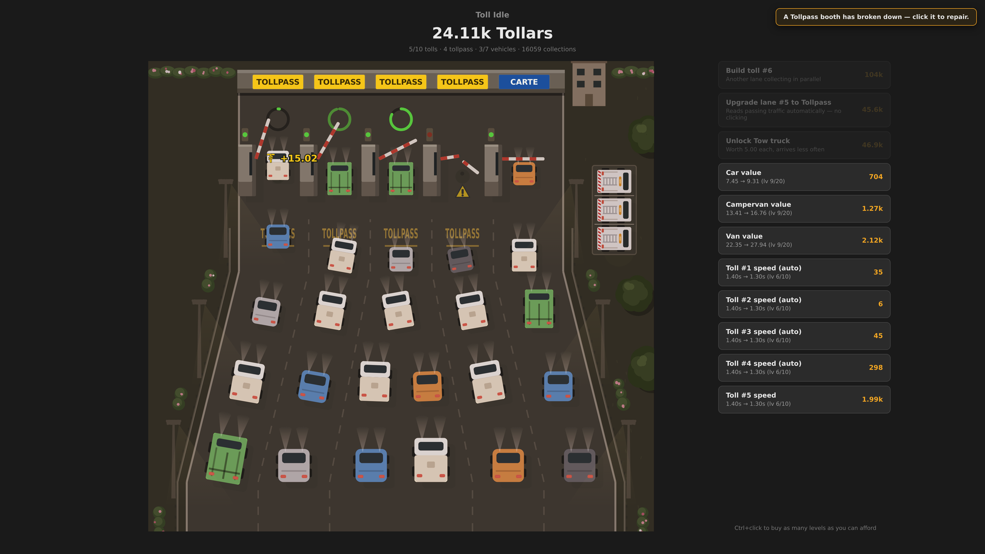 Toll Idle