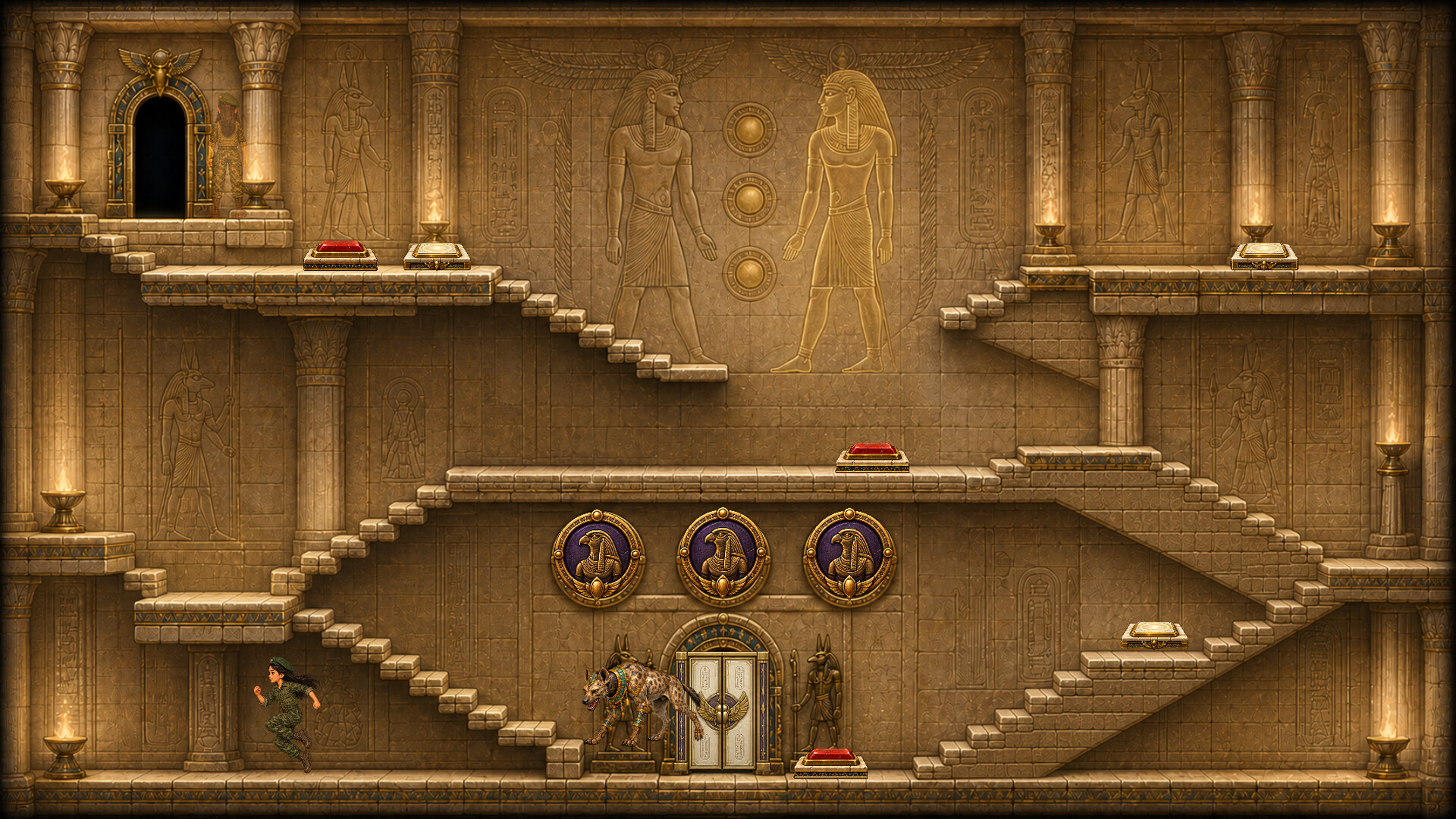Anubis Temple: Skin Militar (Niña)
