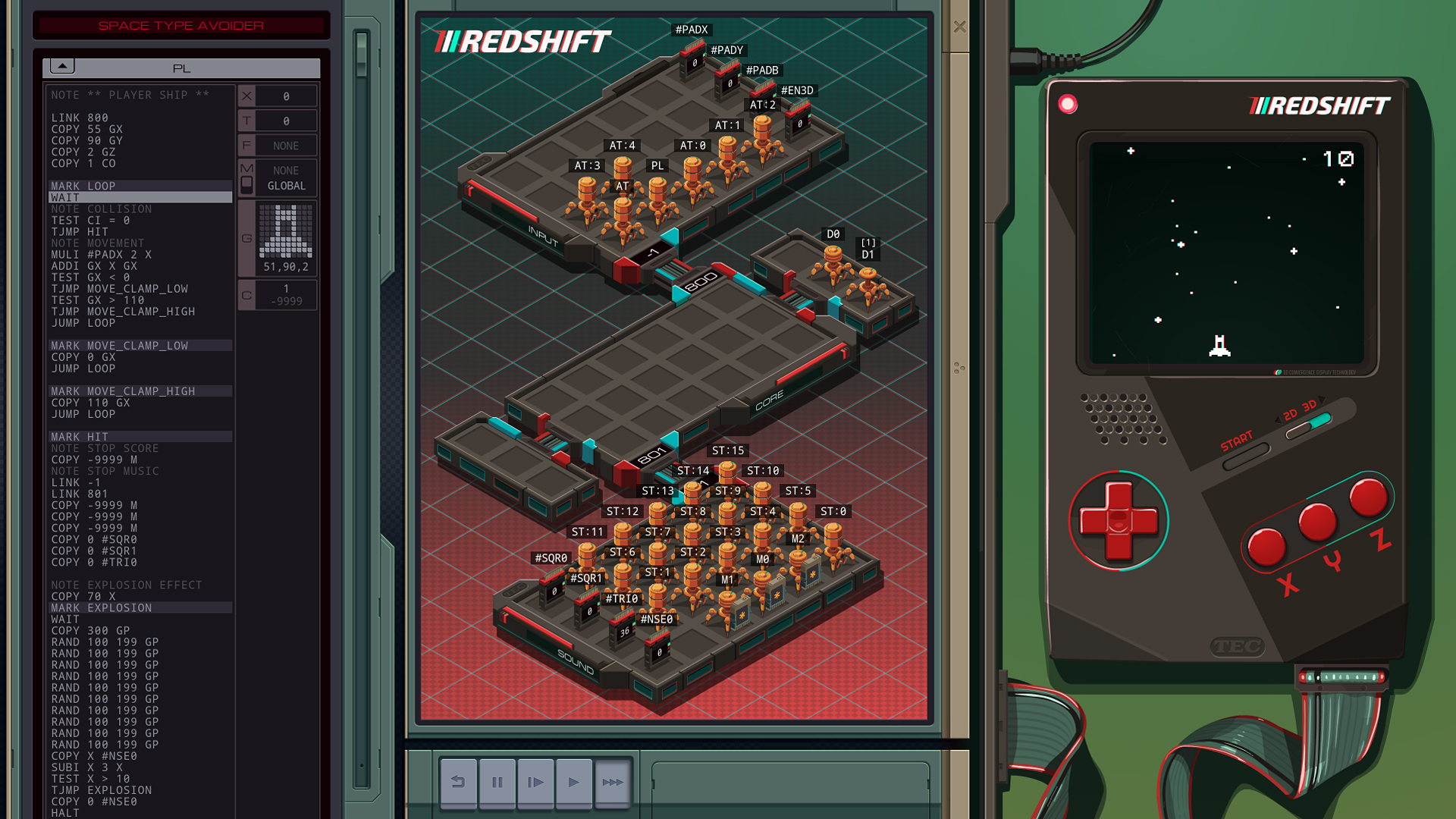 Exapunks: TEC Redshift Player