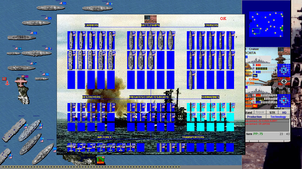 Battleships and Carriers: WW2 Battleship Game