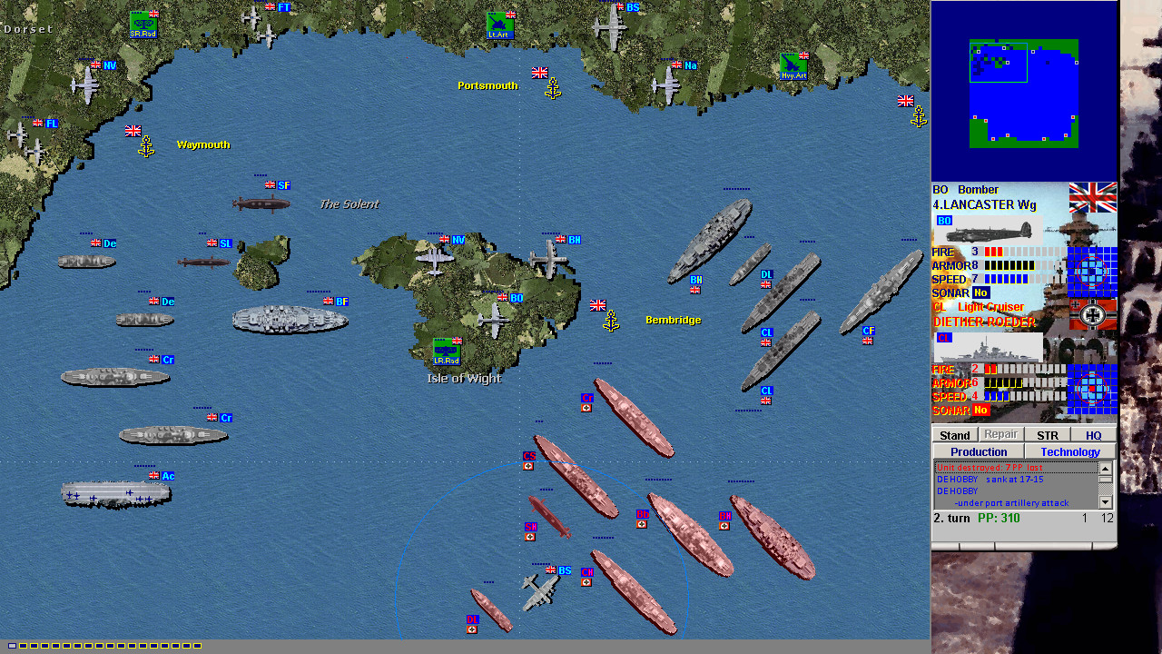 Battleships and Carriers: WW2 Battleship Game