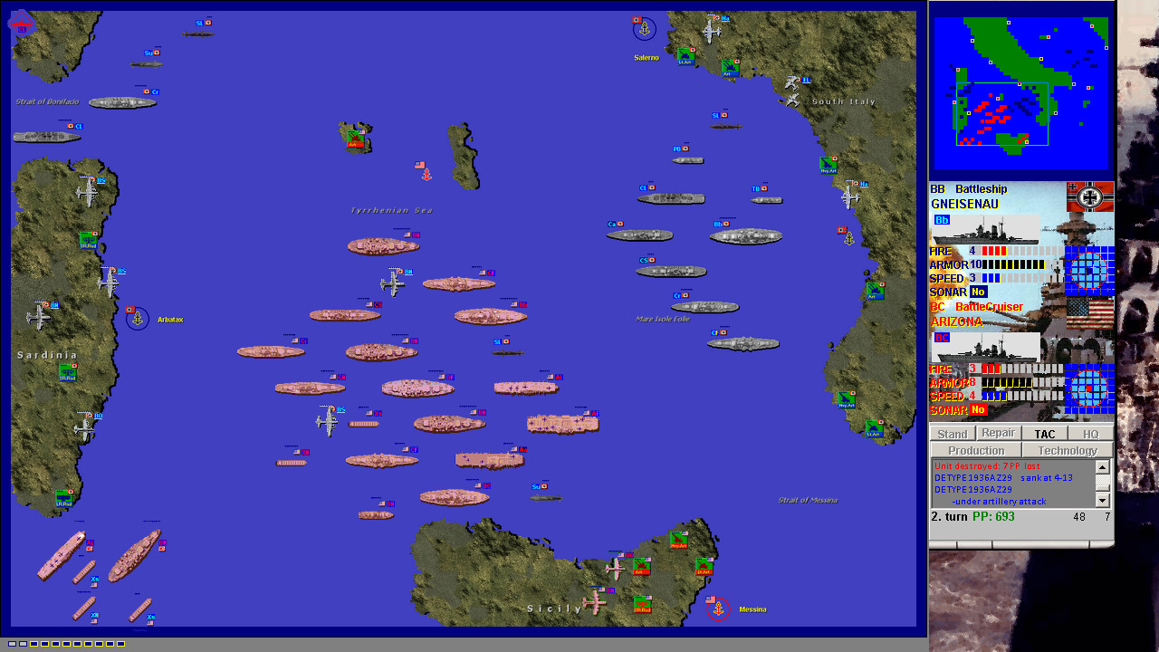Battleships and Carriers: WW2 Battleship Game