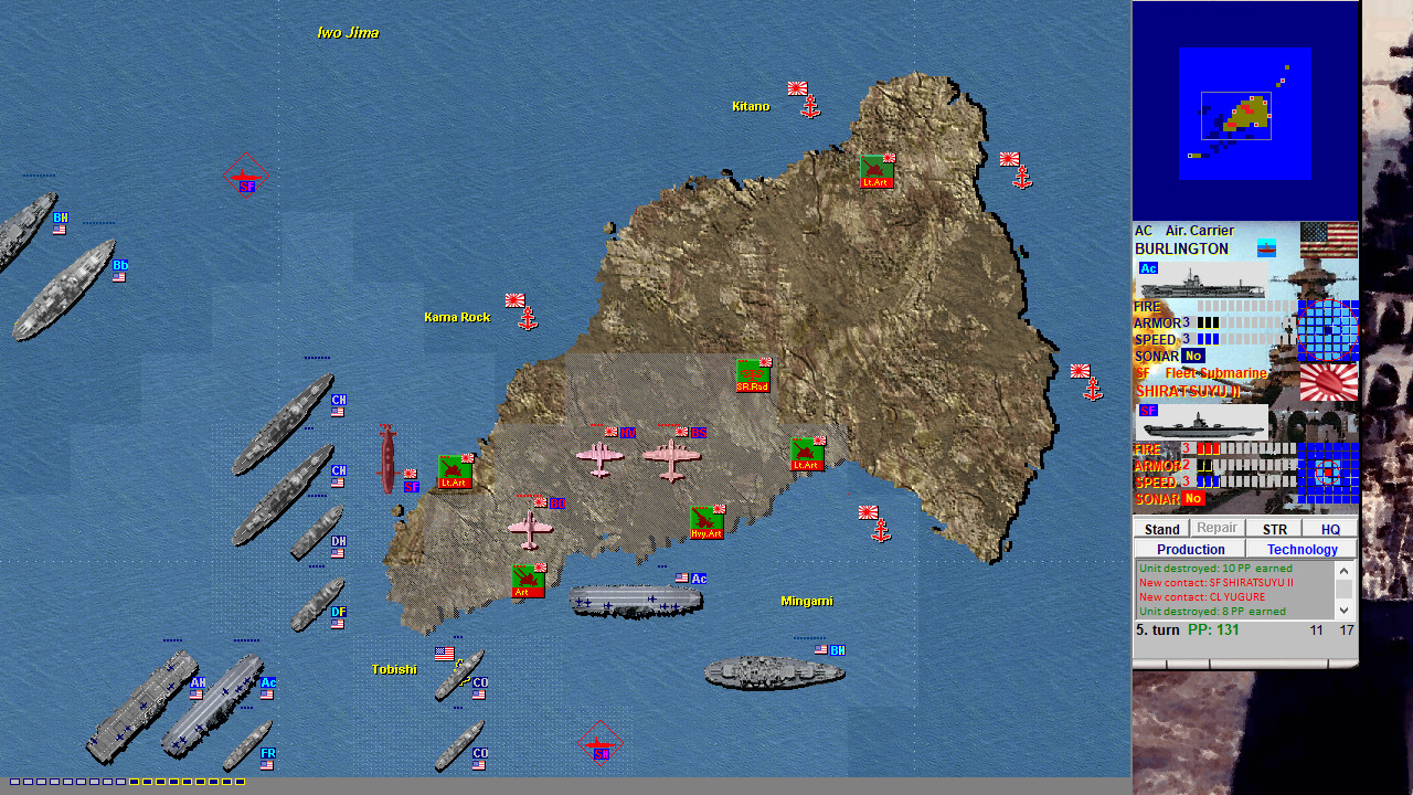 Battleships and Carriers: WW2 Battleship Game