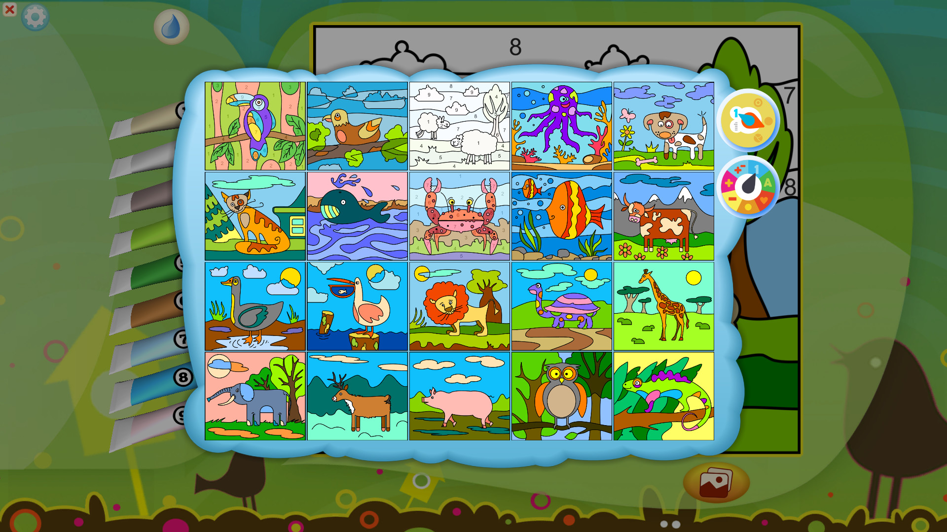 Color by Numbers – Animals