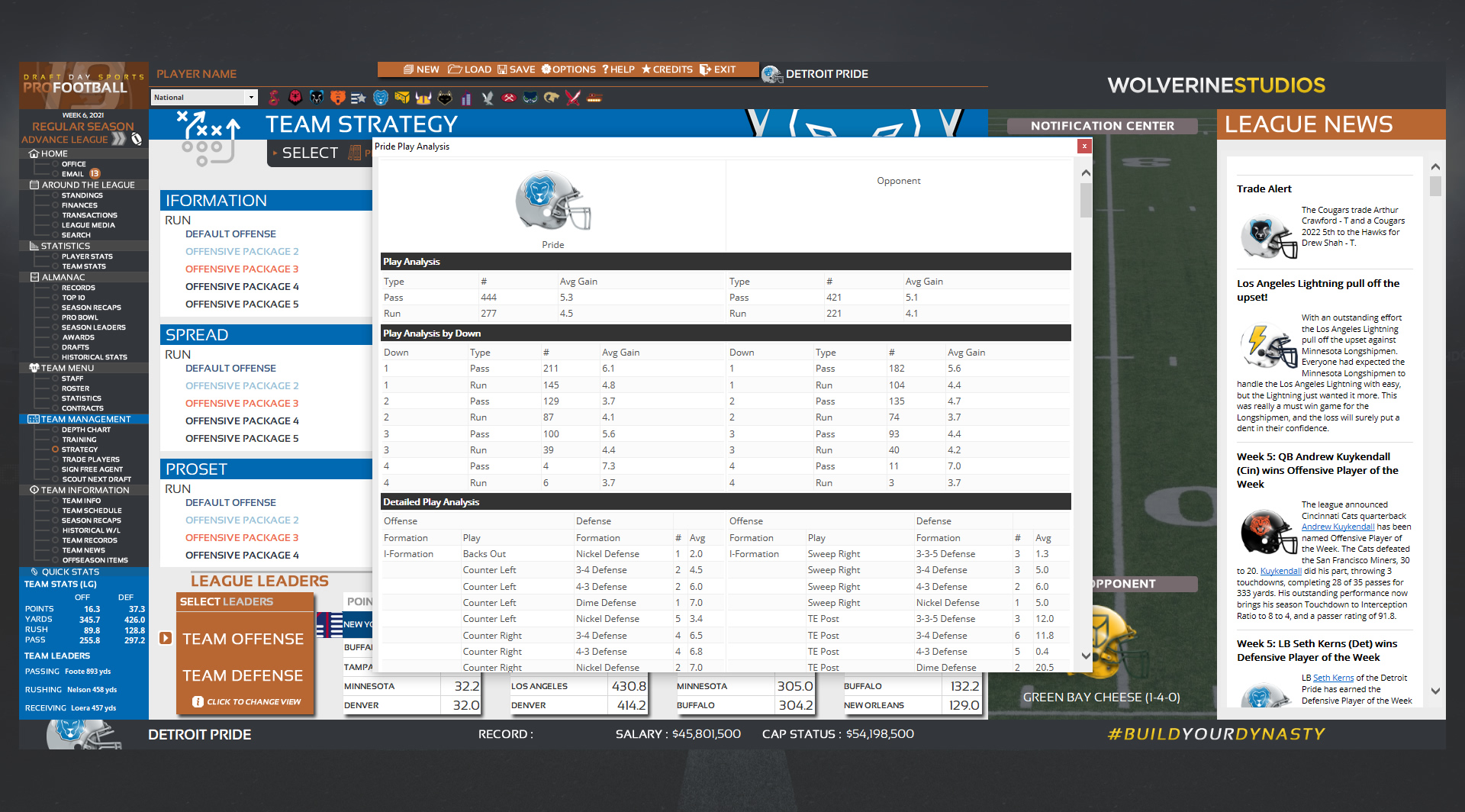 Draft Day Sports: Pro Football 2019