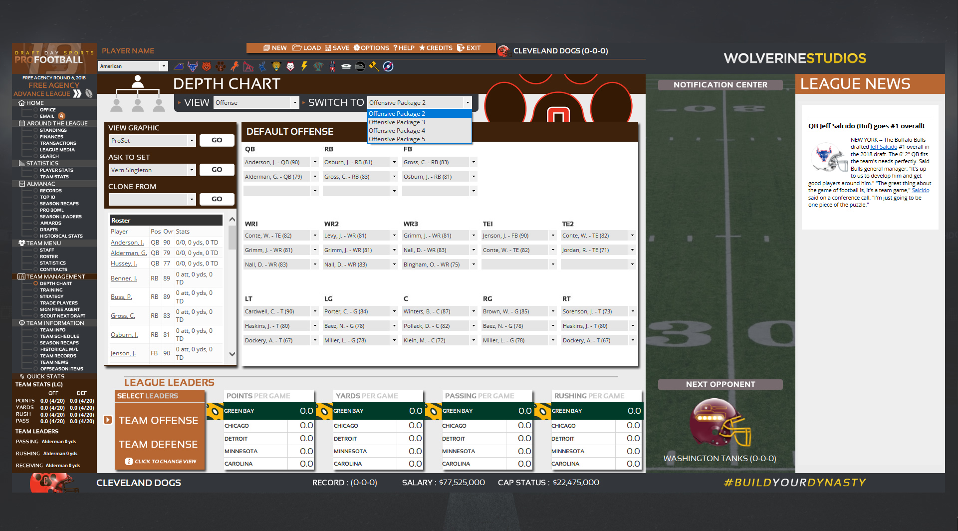 Draft Day Sports: Pro Football 2019