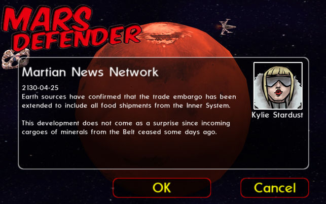 Mars Defender Lite: 3D Asteroids