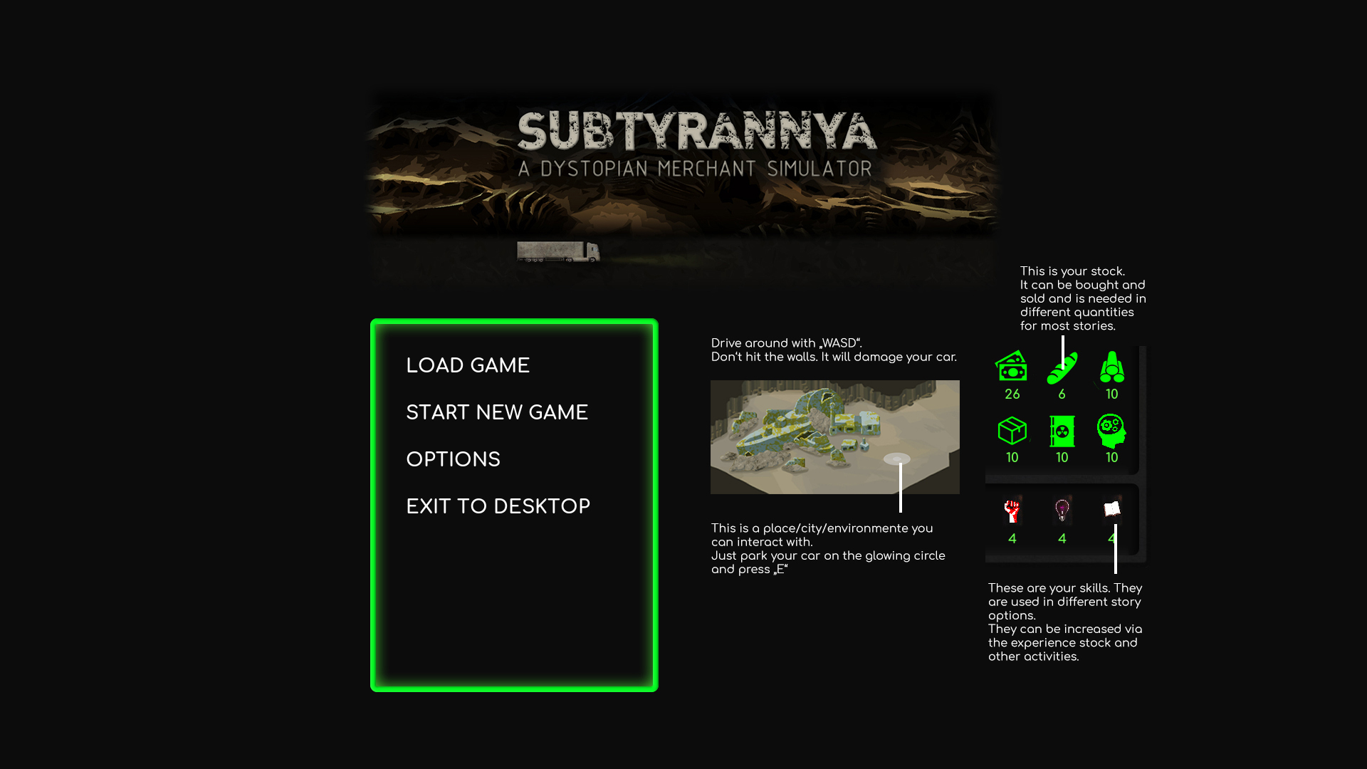 Subtyrannya – A story-driven merchant game