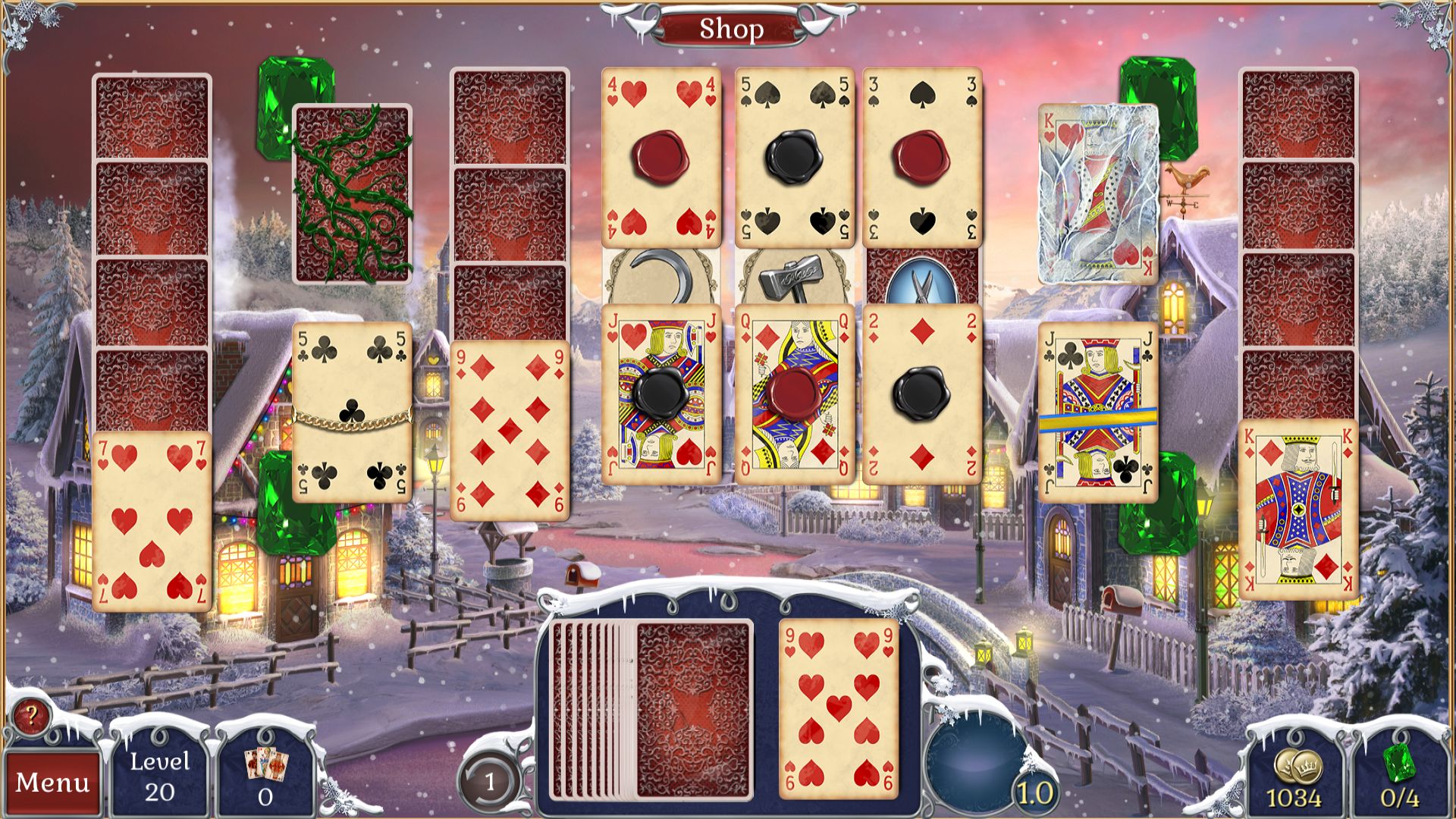 Jewel Match Solitaire Winterscapes