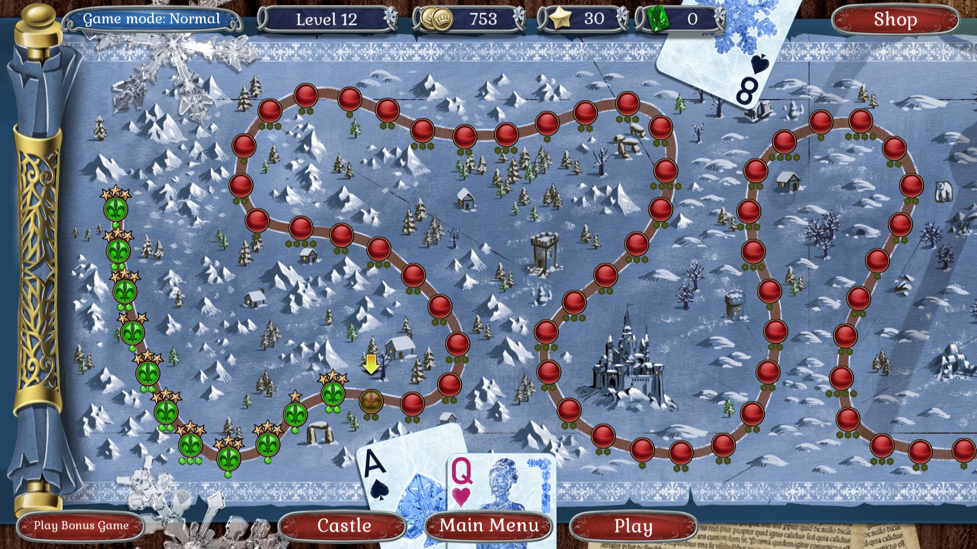 Jewel Match Solitaire Winterscapes