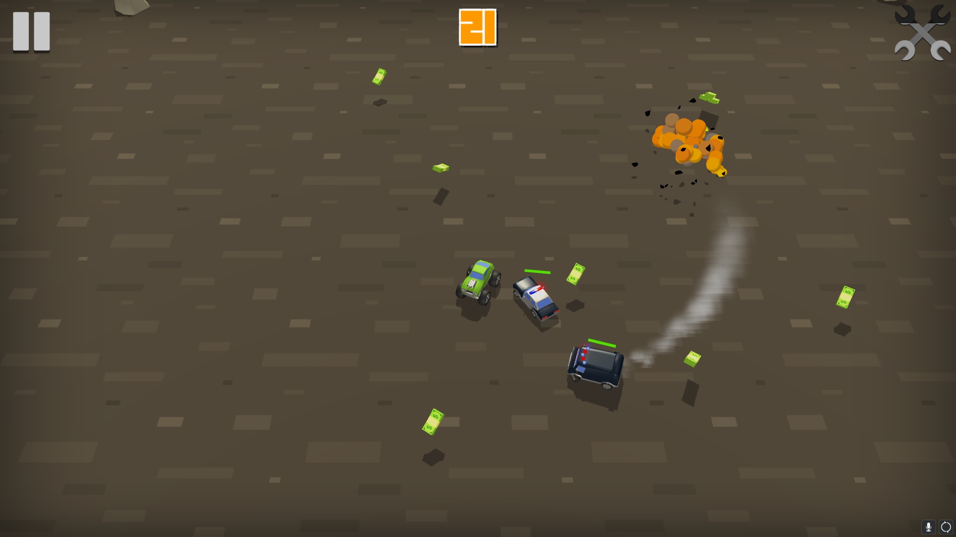 Explosive Pursuit