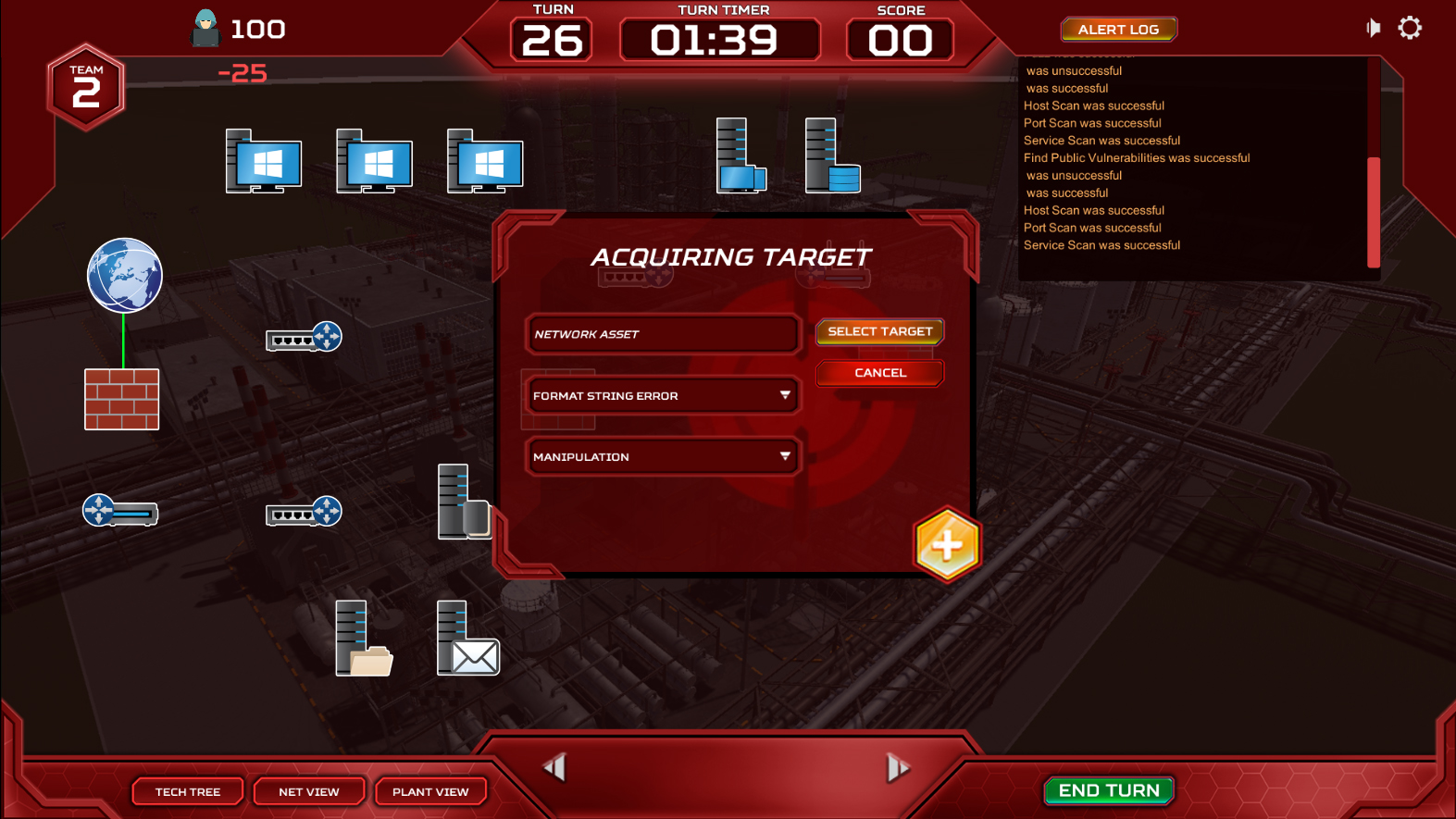ThreatGen: Red vs. Blue