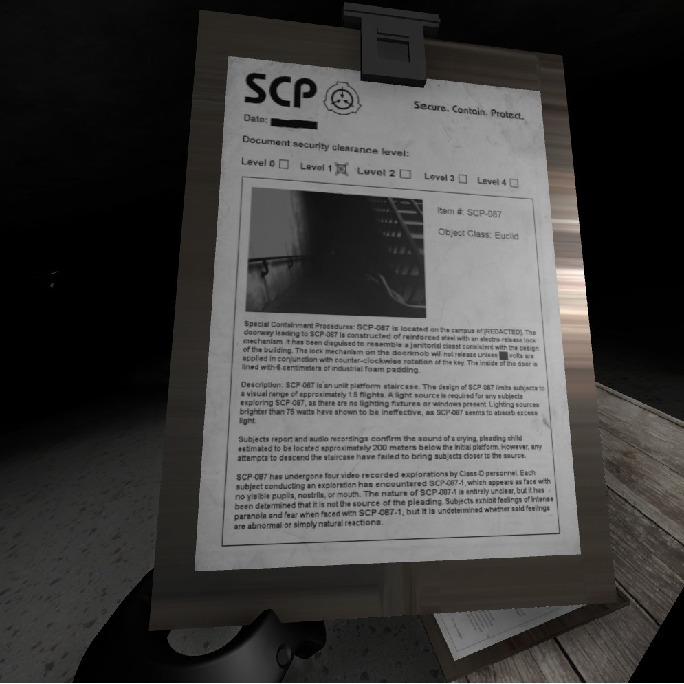 VR Quest: SCP-087