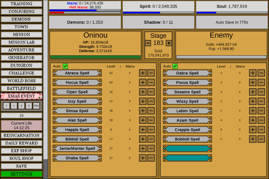Wizard and Minion Idle