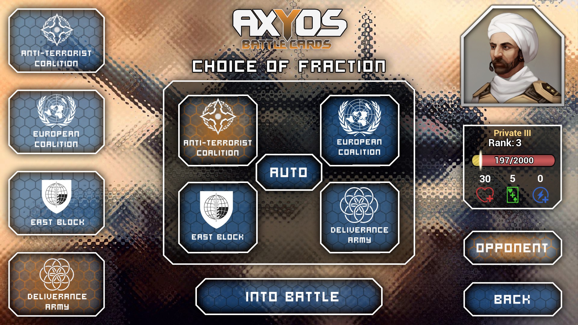 Axyos: Battlecards