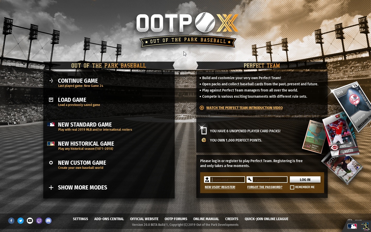 Out of the Park Baseball 20