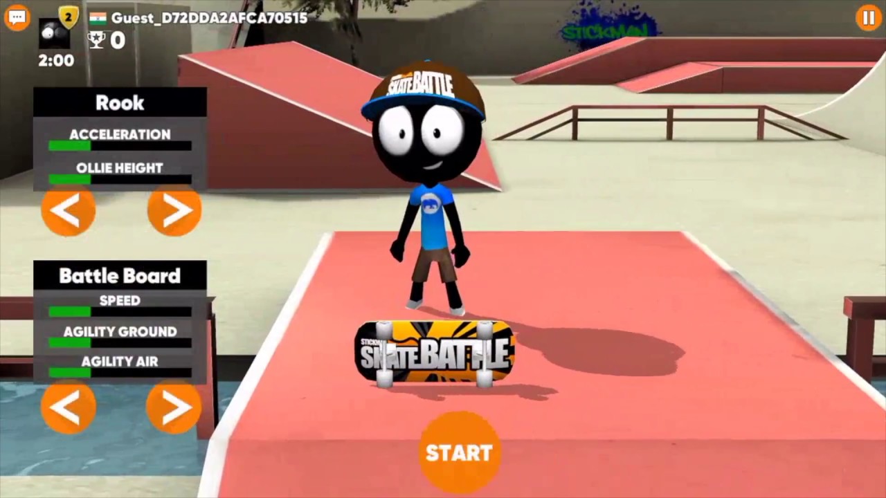 Stickman Skate Battle