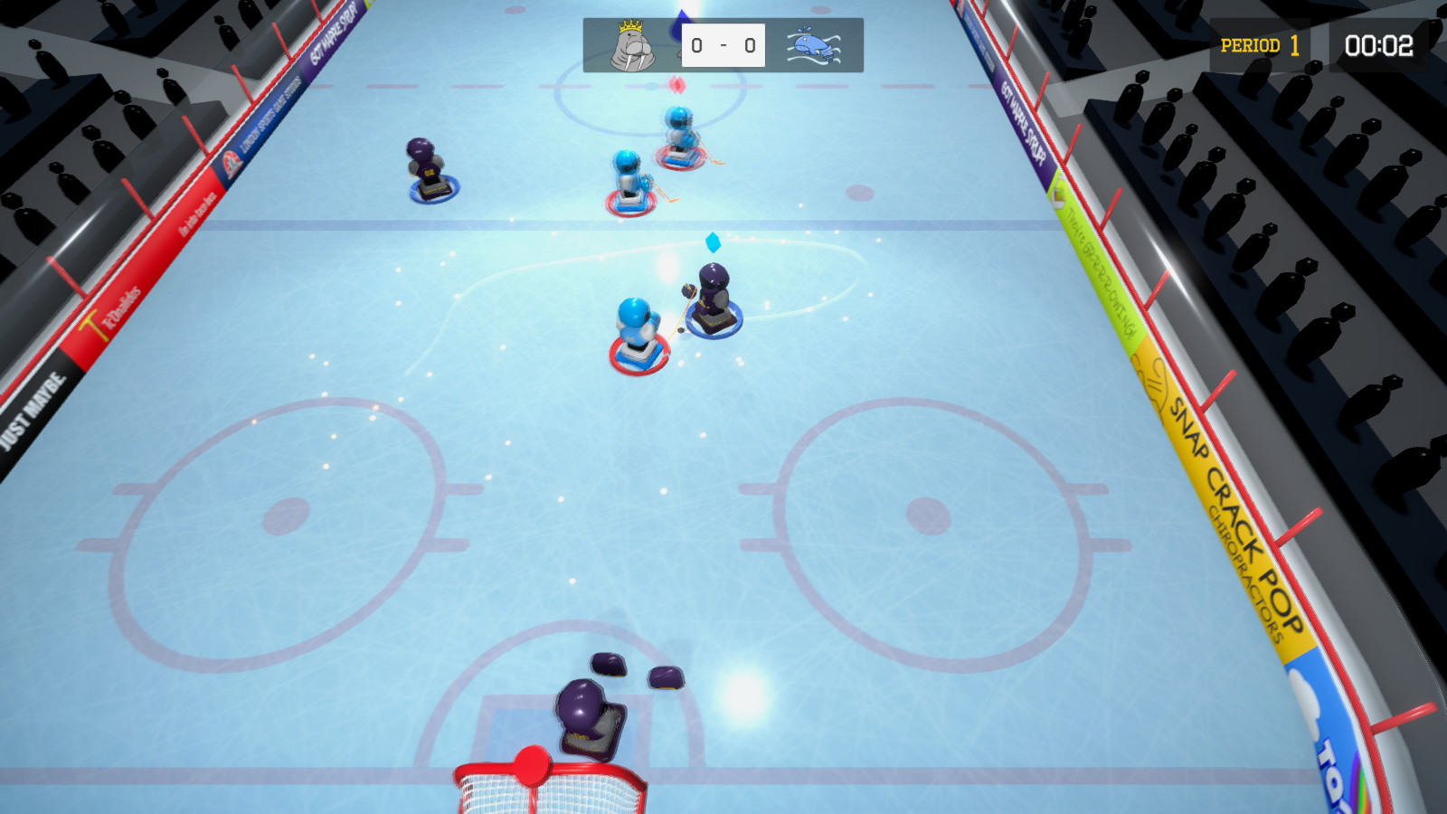 3 on 3 Super Robot Hockey