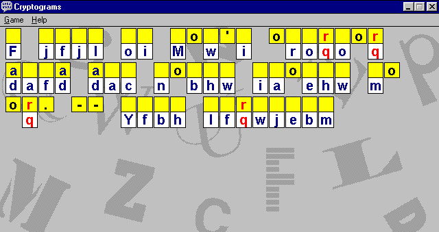 Cryptograms