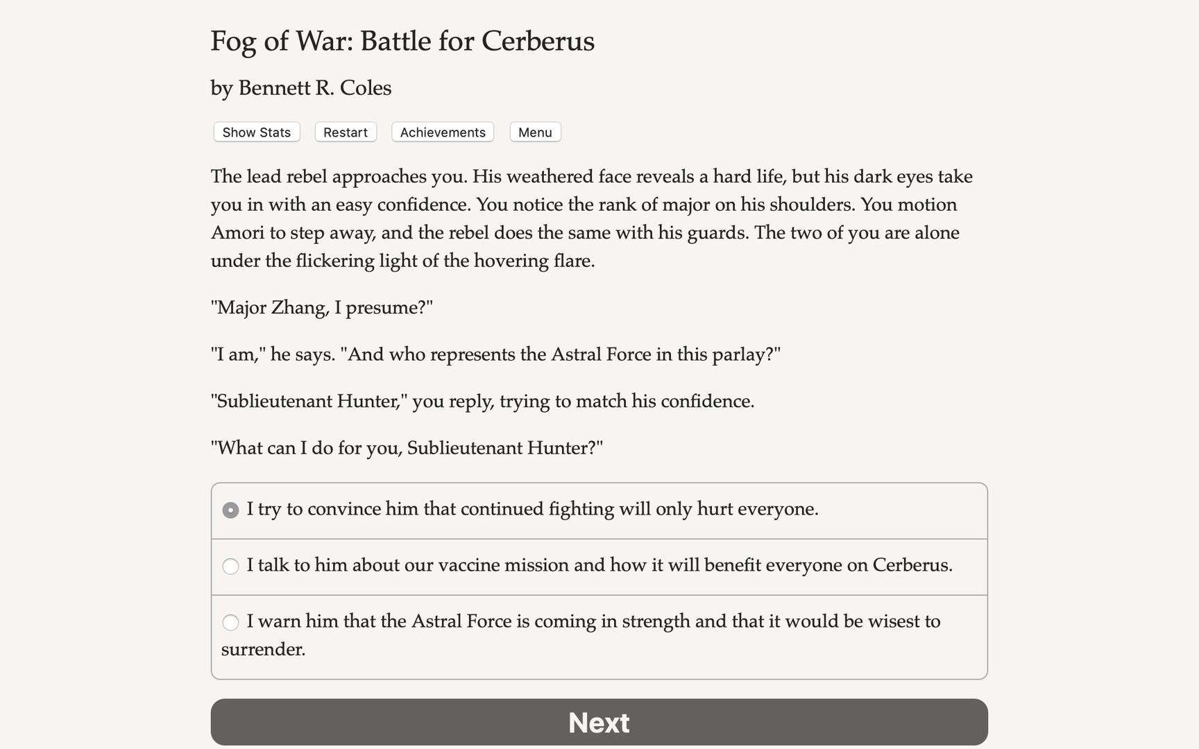 Fog of War: The Battle for Cerberus