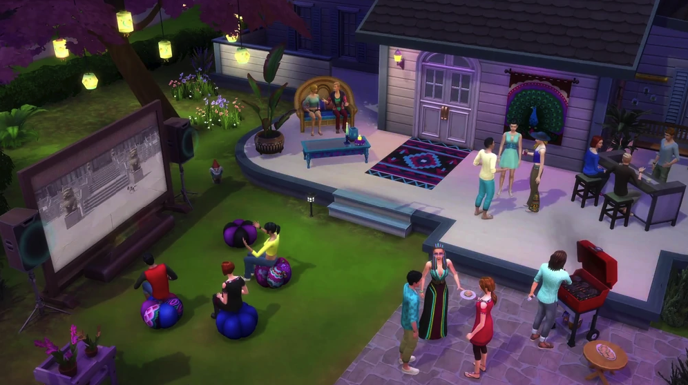 The Sims 4: Movie Hangout Stuff