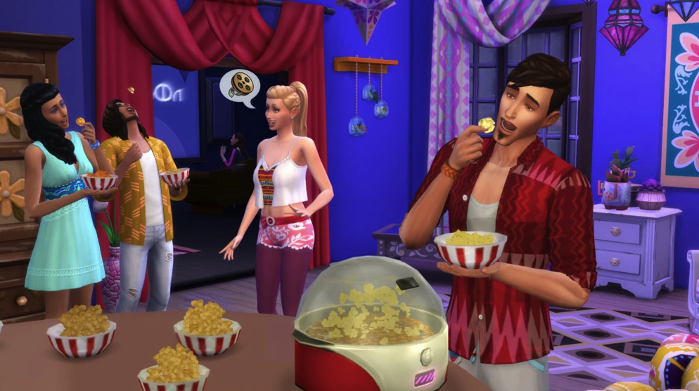 The Sims 4: Movie Hangout Stuff
