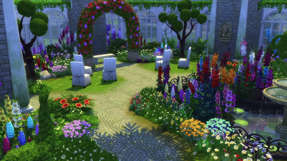 The Sims 4: Romantic Garden Stuff