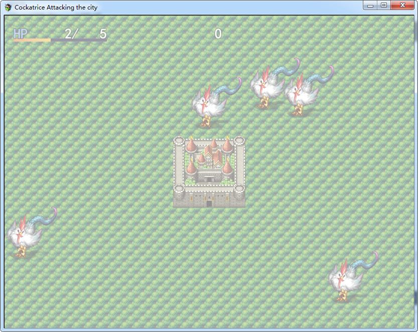 Cockatrice Attacking the city