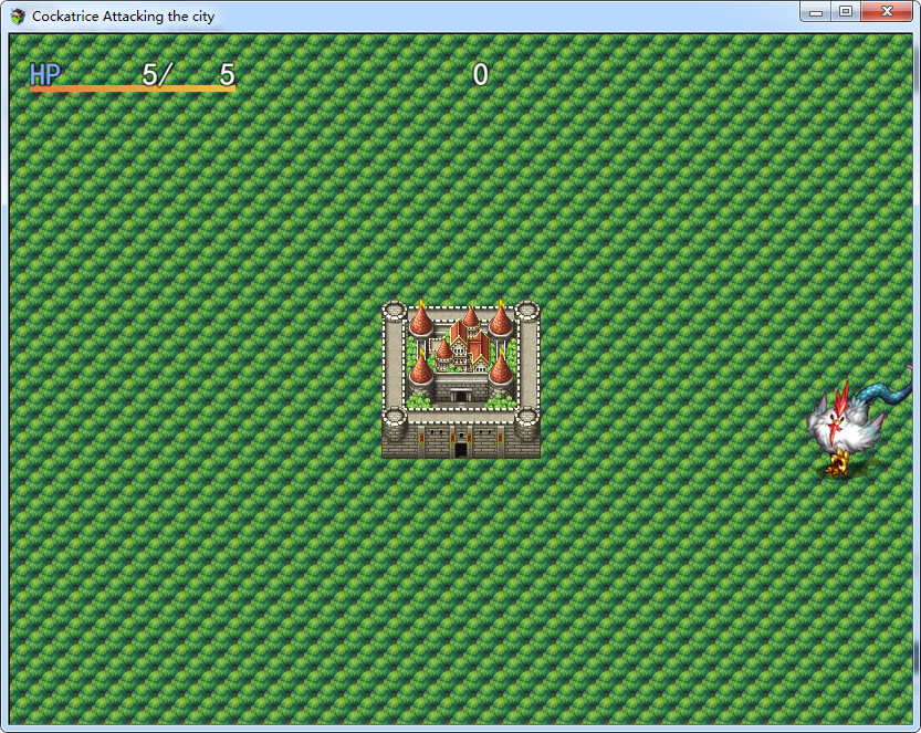 Cockatrice Attacking the city