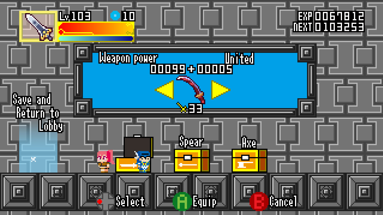 Square Weapons Dungeon