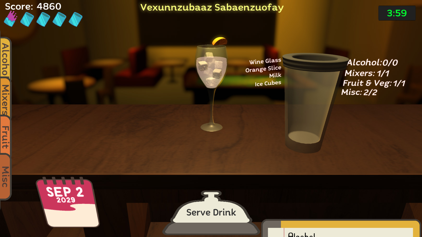 Uh Oh Bartender