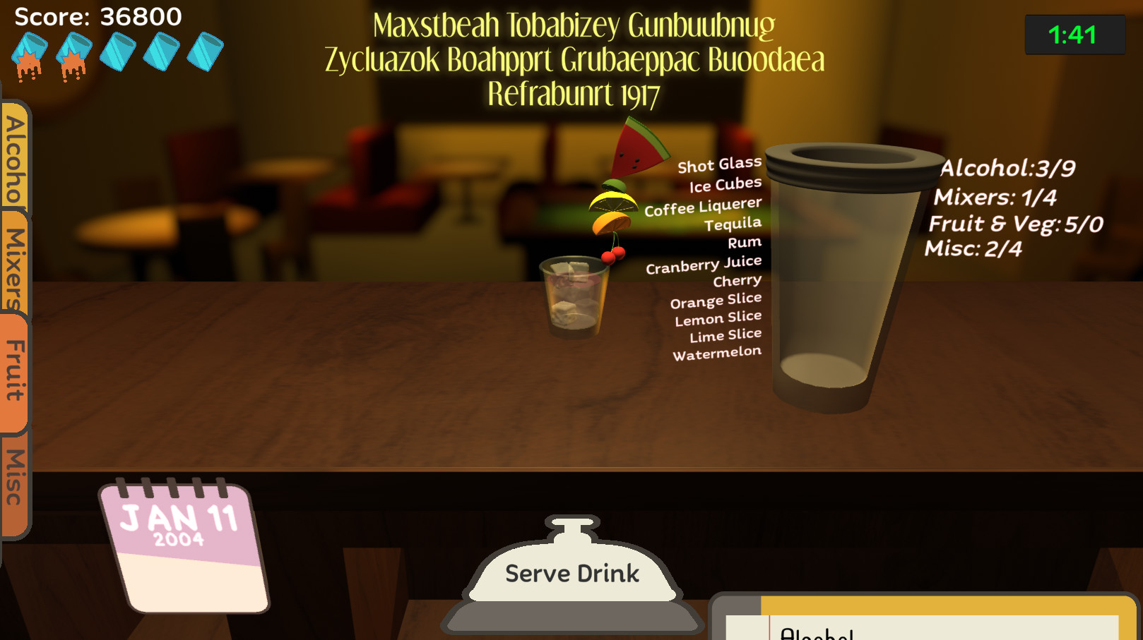 Uh Oh Bartender