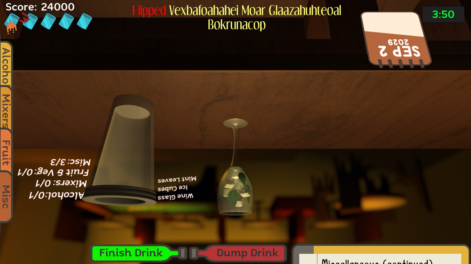 Uh Oh Bartender