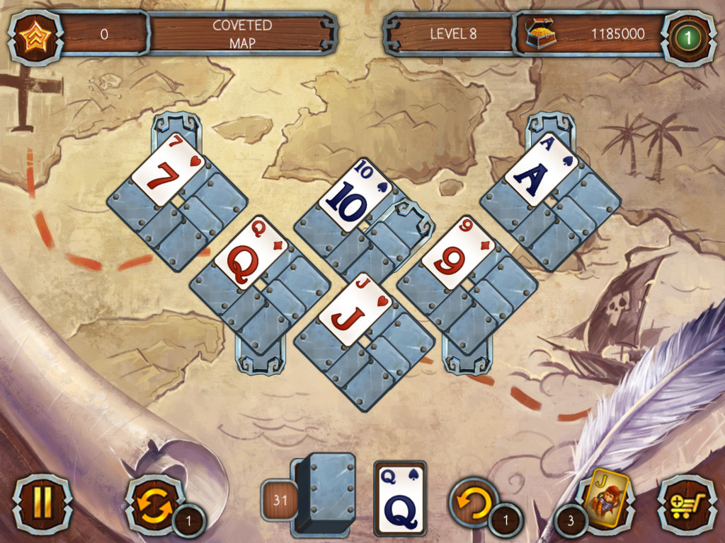 Solitaire Legend of the Pirates