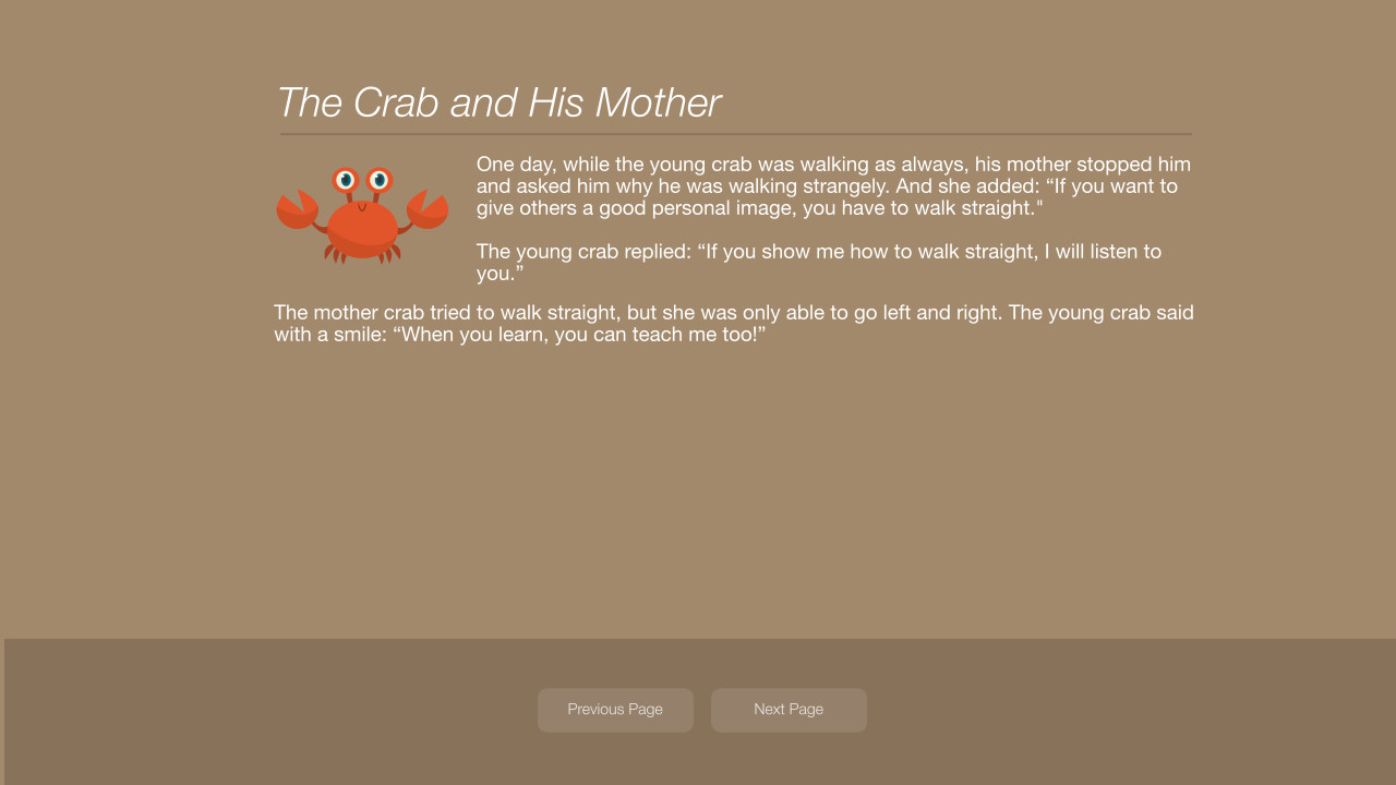 Aesop’s Fables: A New Approach