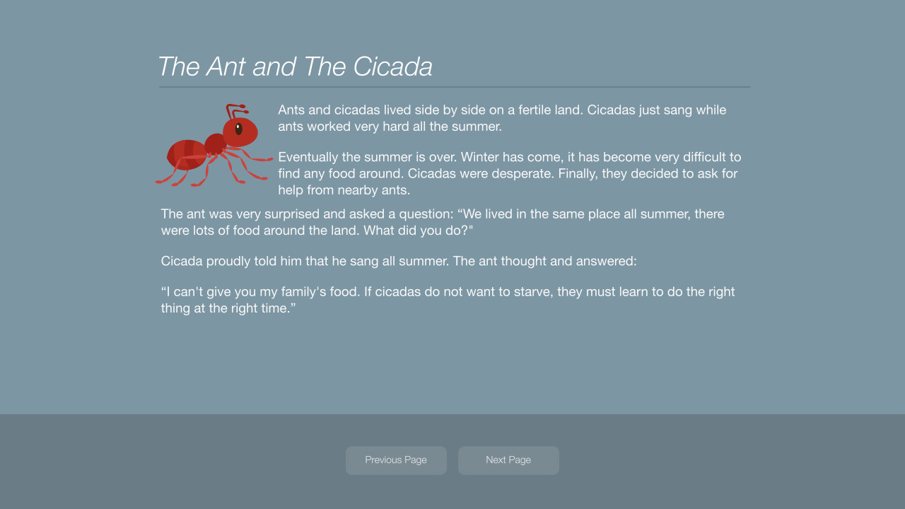 Aesop’s Fables: A New Approach