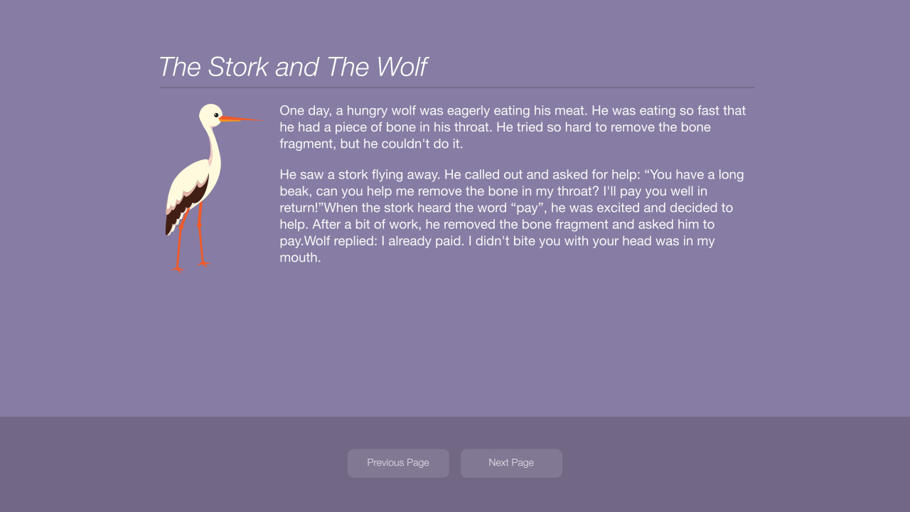 Aesop’s Fables: A New Approach