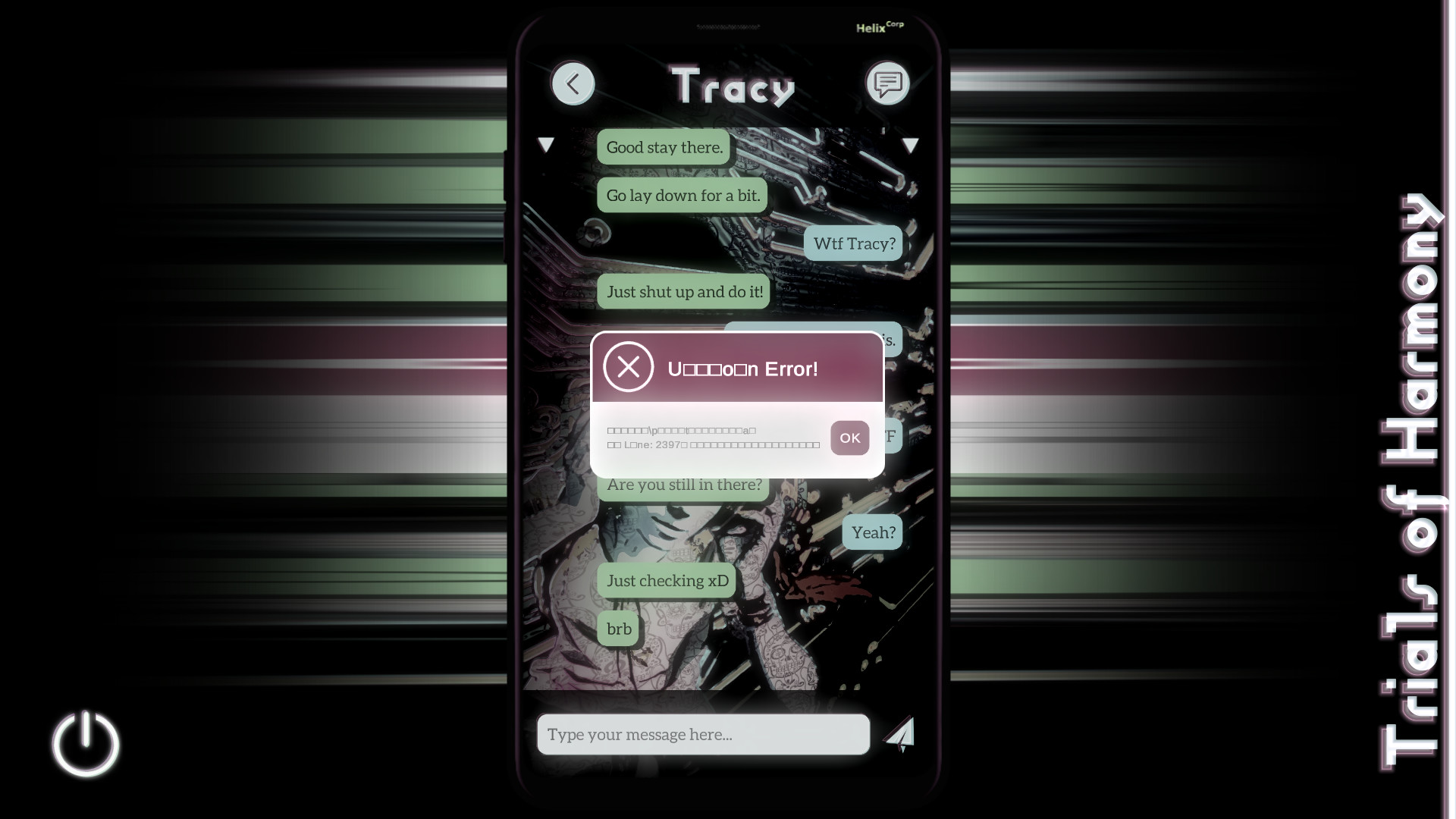 Trials of Harmony ~ Experimental Visual Novel