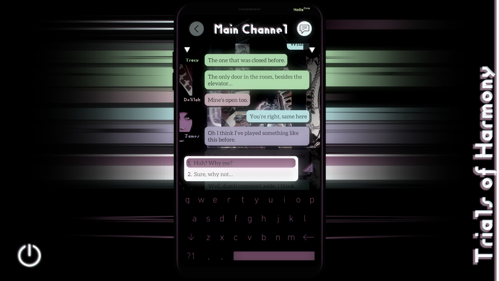 Trials of Harmony ~ Experimental Visual Novel