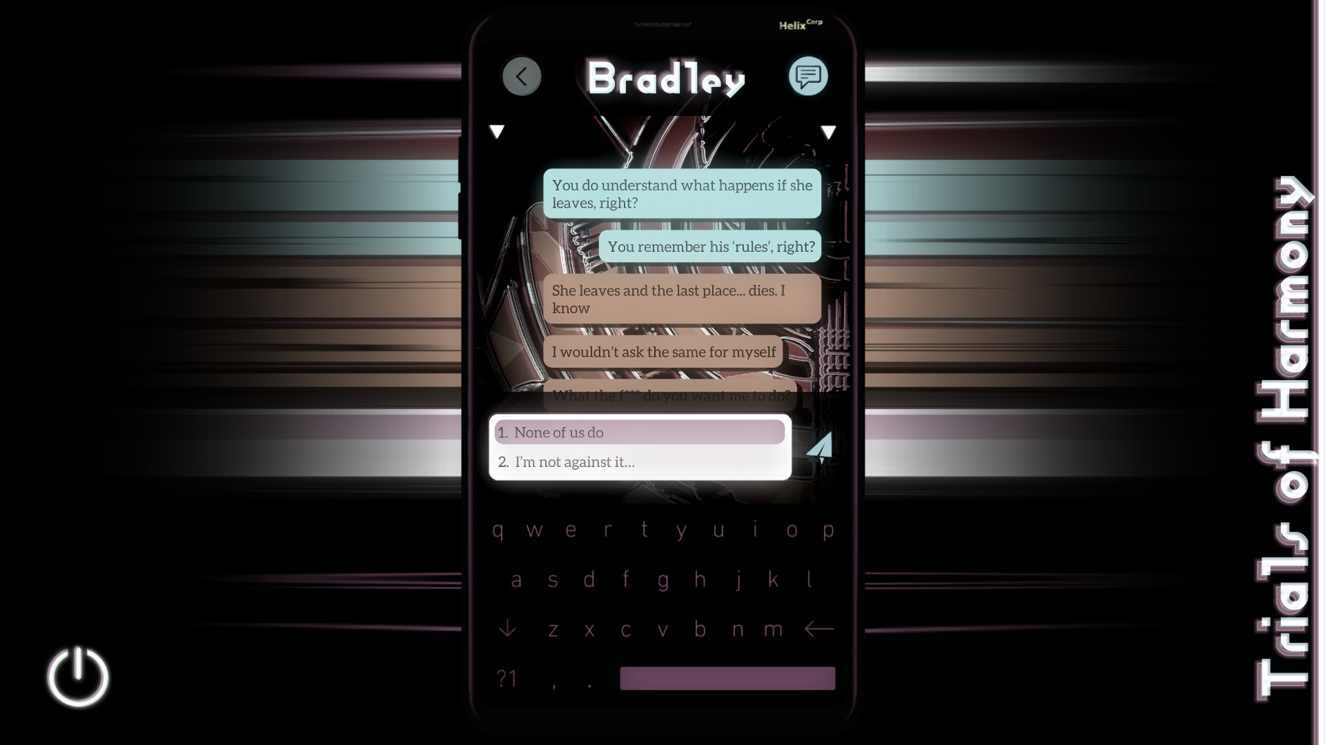 Trials of Harmony ~ Experimental Visual Novel