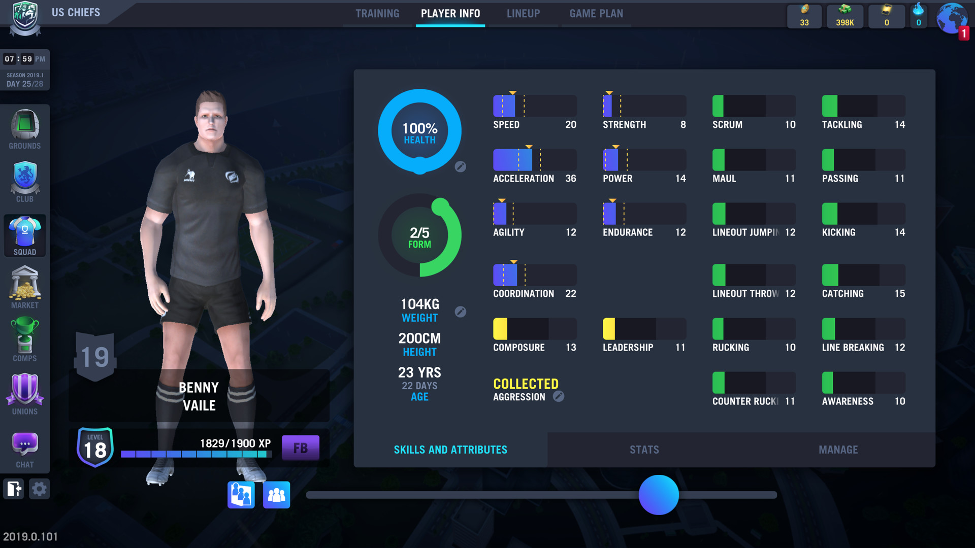 Blackout Rugby Manager