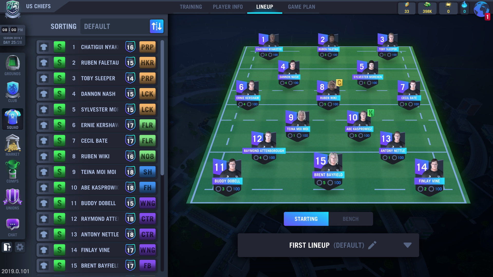 Blackout Rugby Manager